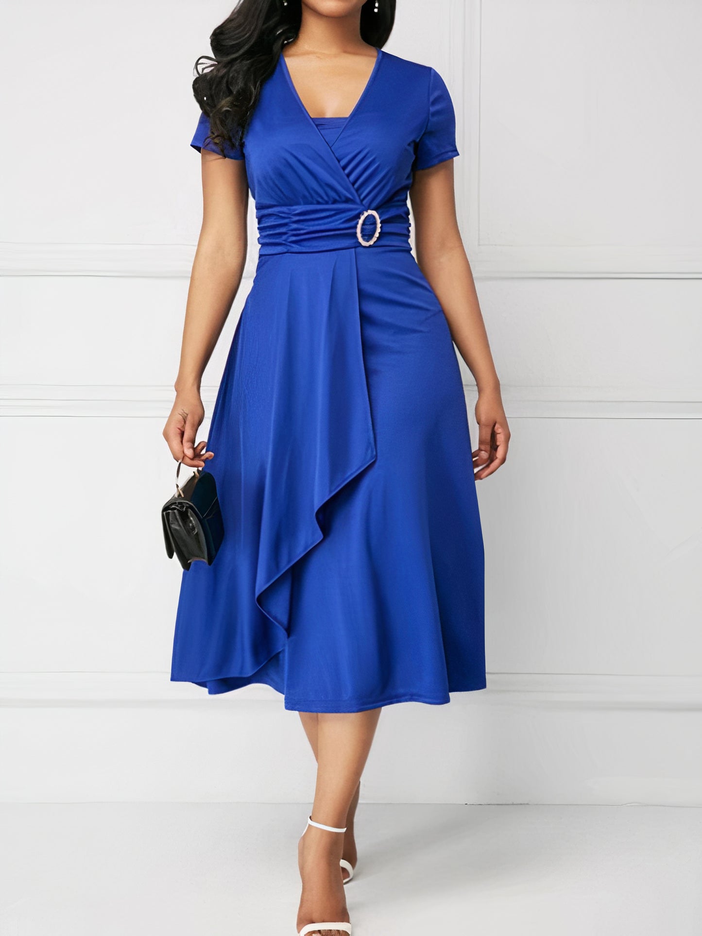 Elegant Summer Midi Dress | Arya