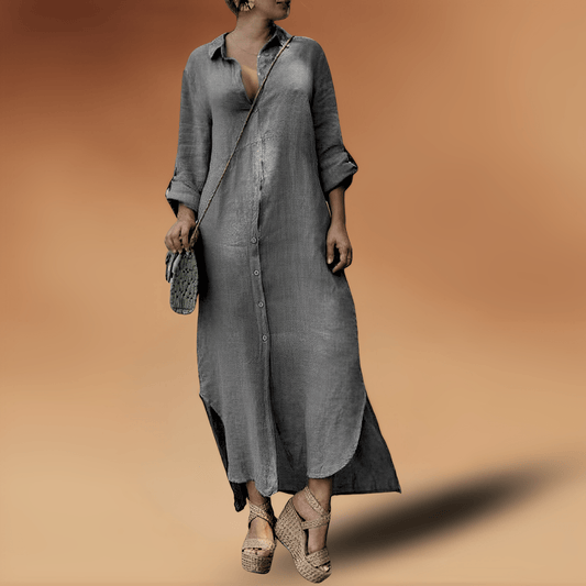 Elegant long linen dress | Charliee