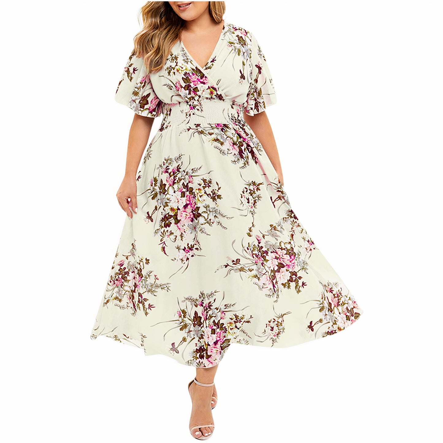 Plus Size Floral Summer Dress | Emersyn