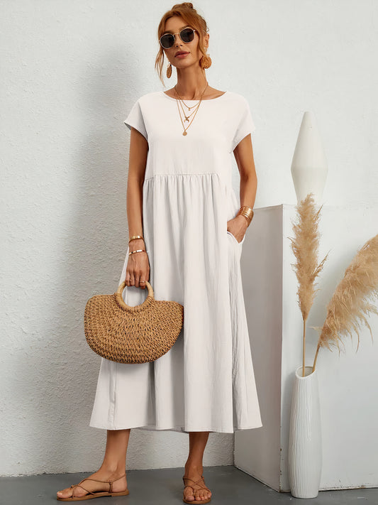 Summery vintage dress with short sleeves | Haven