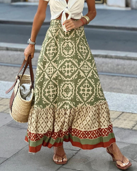 Bohemian style summer skirt | Azura