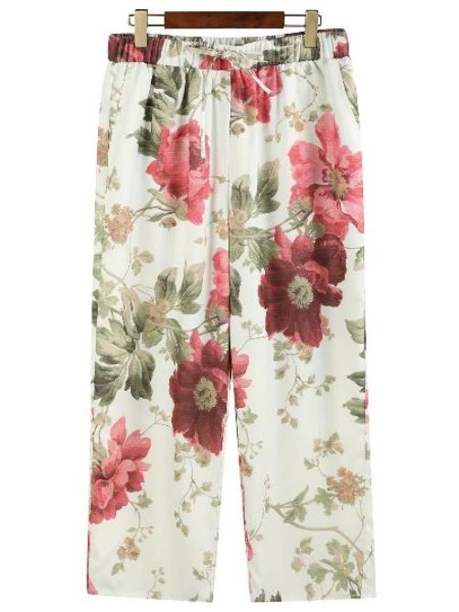 Comfy Floral Pants | Emaline