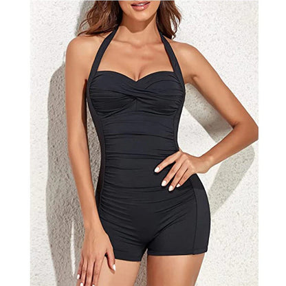 Stylish Boyleg One-Piece Swimwear | Sab