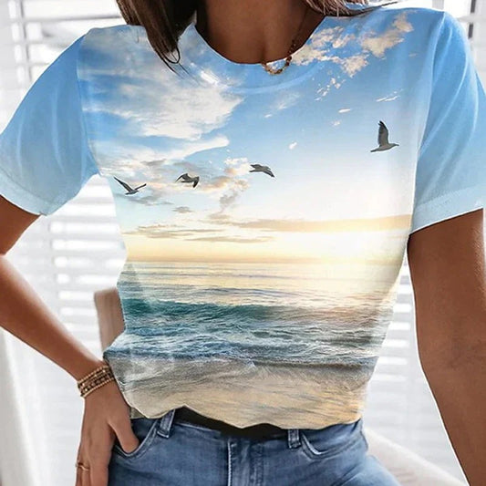 Women's Casual 3D Printed T-Shirt | Fanny