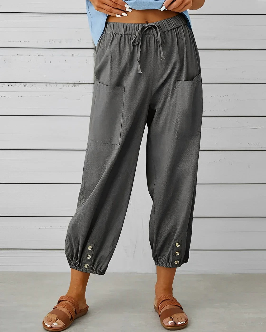 High waist wide trousers | Floryn