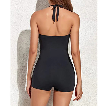 Stylish Boyleg One-Piece Swimwear | Sab