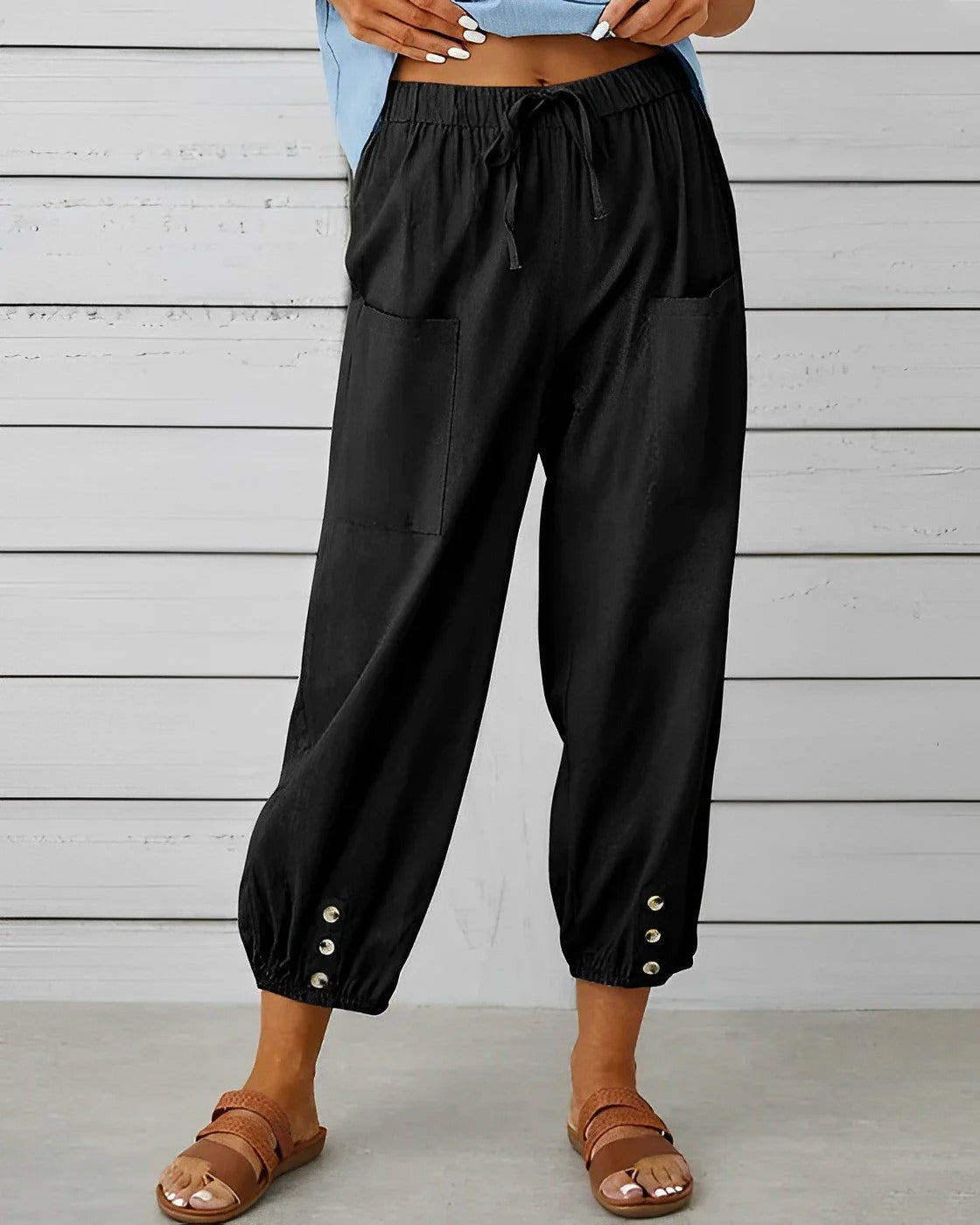 High waist wide trousers | Floryn