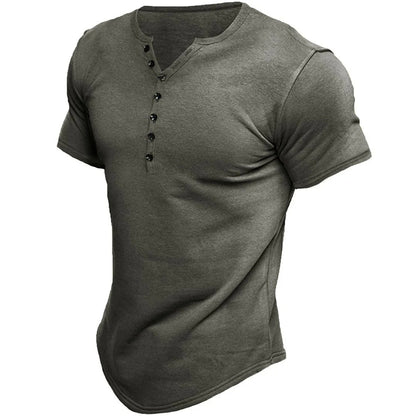 Short Sleeve Henley Shirt | Robin