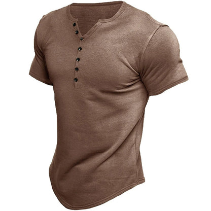 Short Sleeve Henley Shirt | Robin