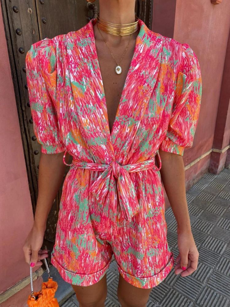 Summer V-Neck Playsuit '24 | Kaya