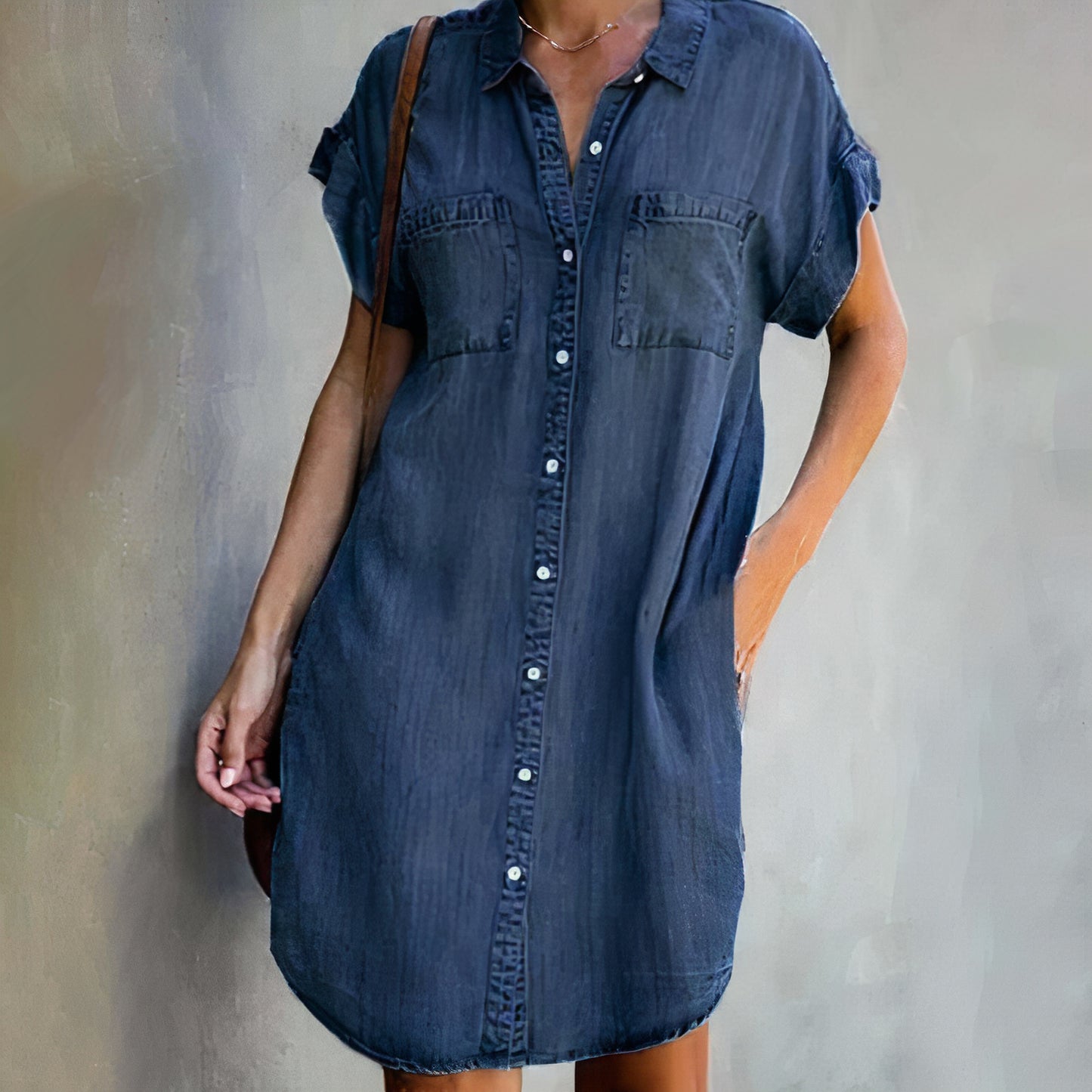 Elegant Denim Dress | Paige