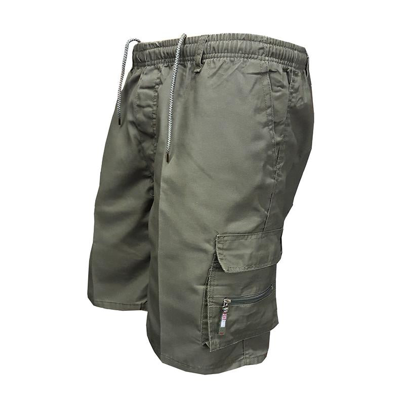 Casual cargo shorts for men with multiple pockets, breathable fabric, and a relaxed fit ideal for summer activities.