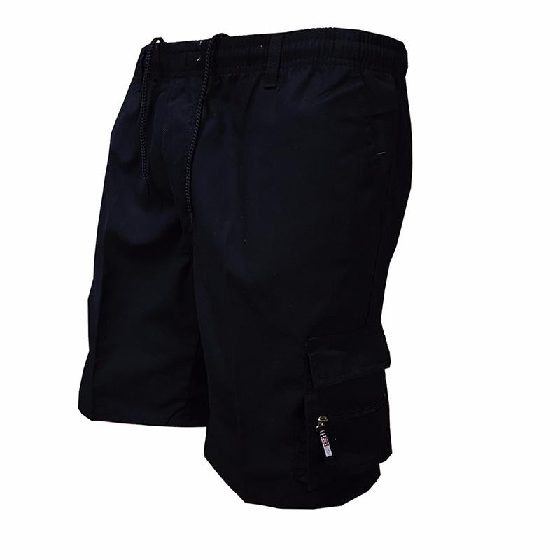 Casual cargo shorts for men with multiple pockets, breathable fabric, and a relaxed fit ideal for summer activities.