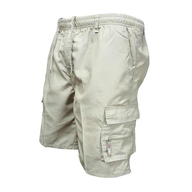 Casual cargo shorts for men with multiple pockets, breathable fabric, and a relaxed fit ideal for summer activities.