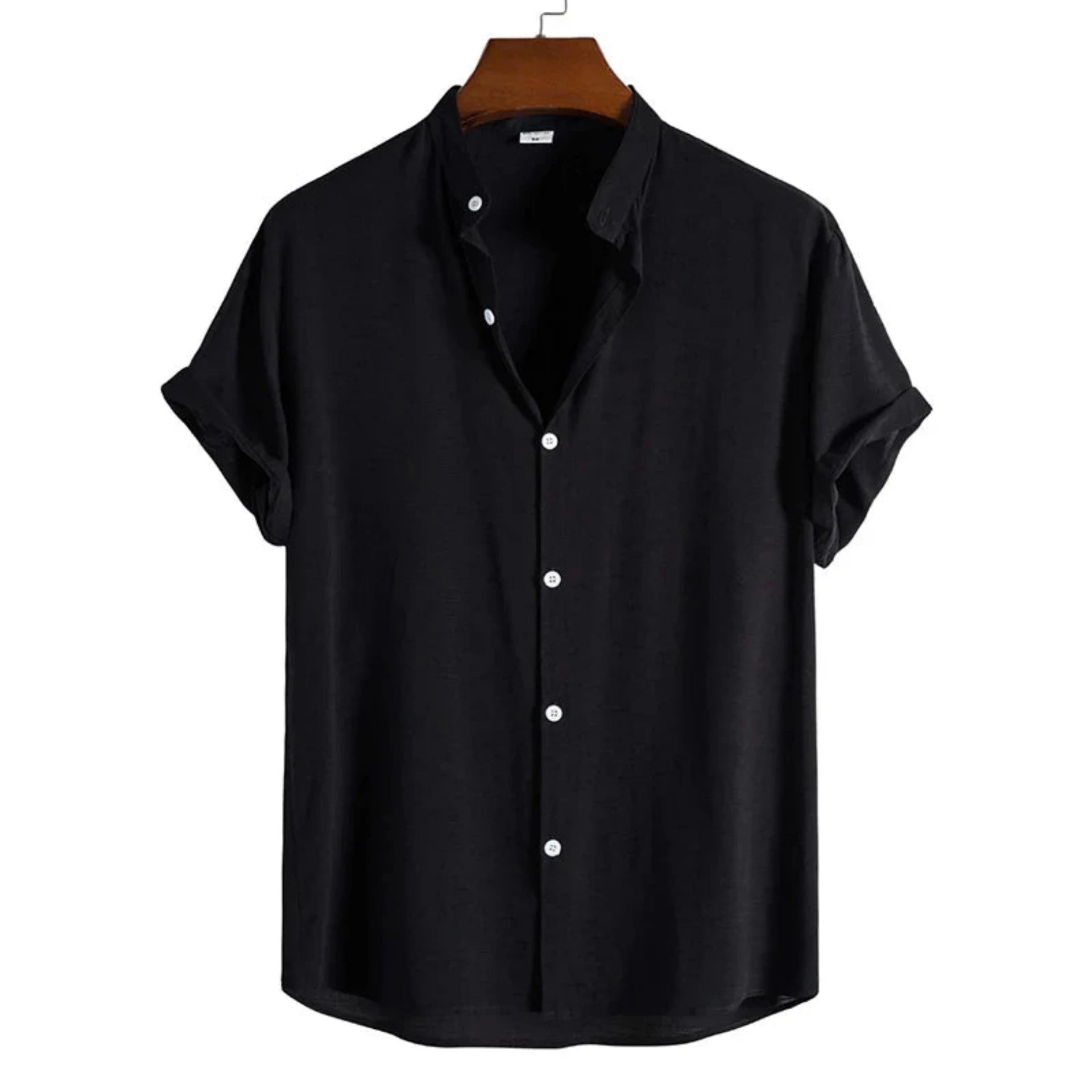  Classy men's cotton summer shirt designed for comfort and style, featuring premium fabric, a classic fit, easy care, and available in a variety of sizes, perfect for summer days.






