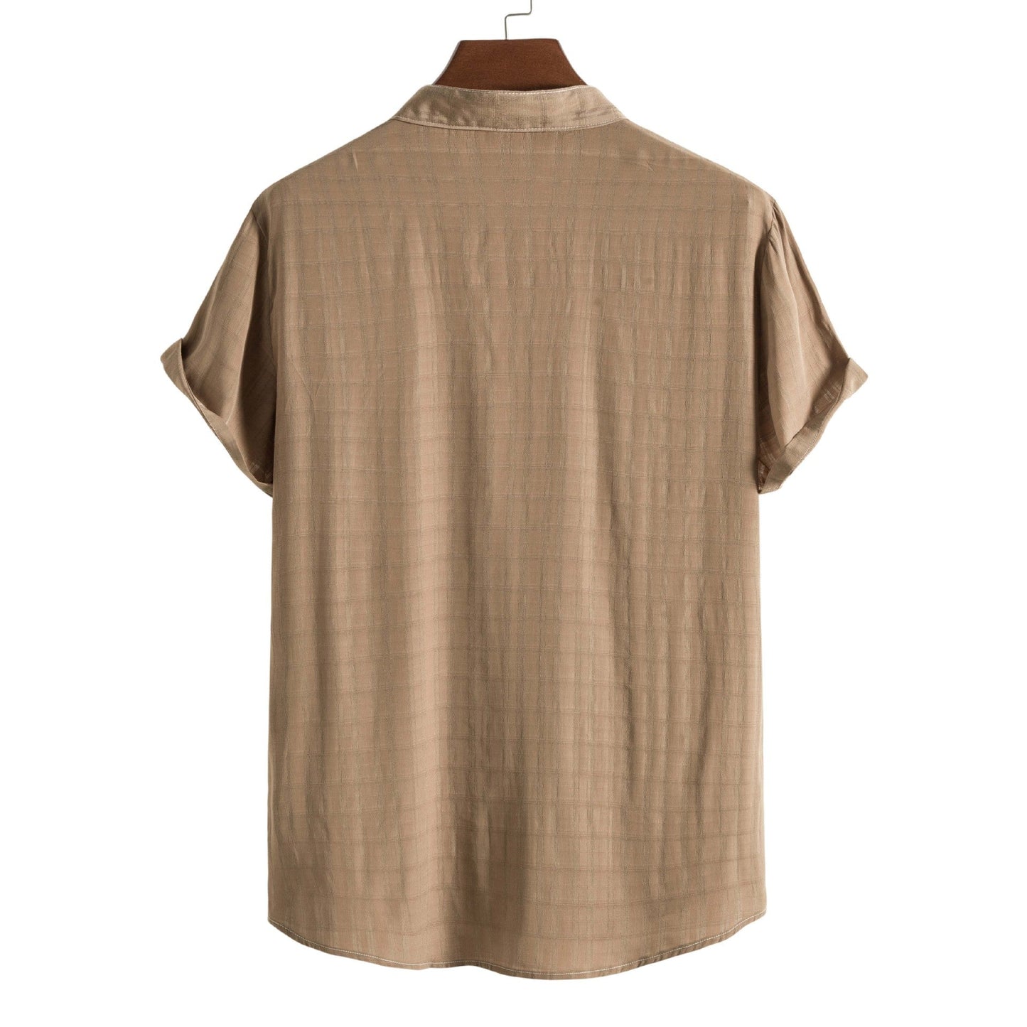  Classy men's cotton summer shirt designed for comfort and style, featuring premium fabric, a classic fit, easy care, and available in a variety of sizes, perfect for summer days.






