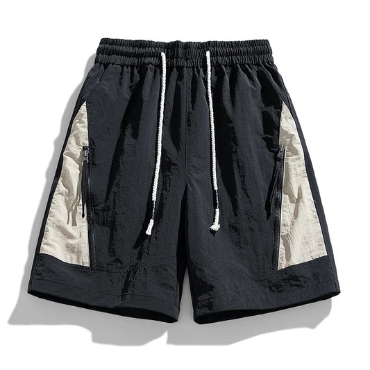 Men's comfy beach shorts, designed for summer days with breathable fabric, quick-dry material, and an elastic waistband for comfort.






