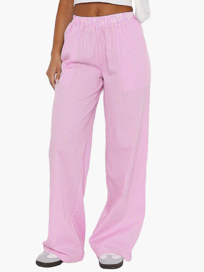 Comfortable lounge pants for women, featuring a relaxed fit and breathable fabric, ideal for casual summer days.