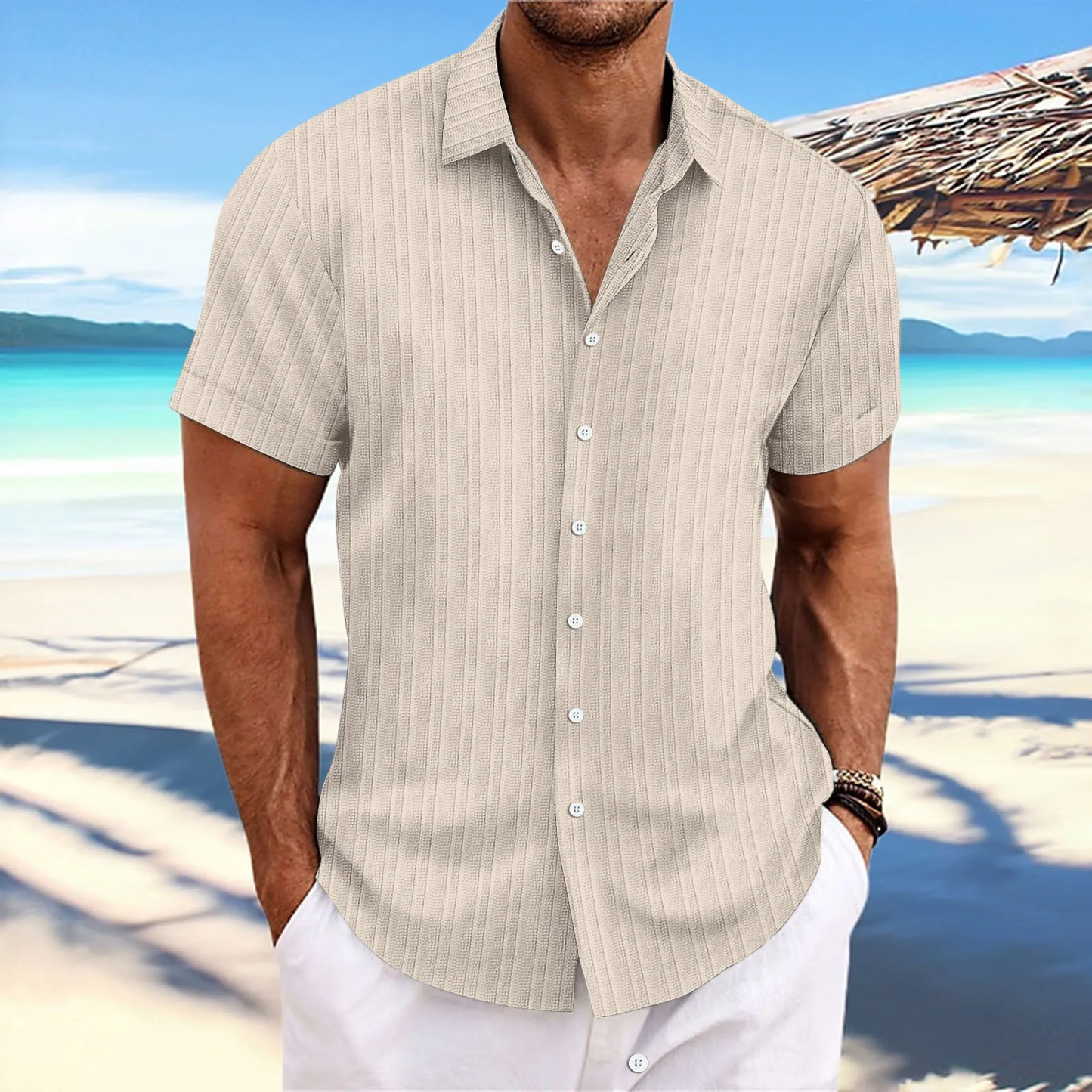 Elegant cool polo shirt for men, made with breathable fabric for comfort and a sleek design ideal for summer days.