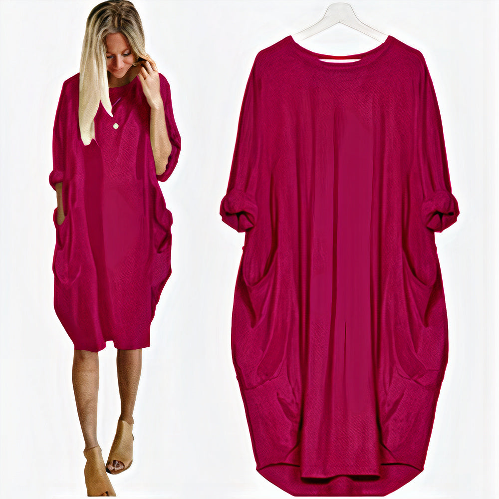 Elegant summer dress with tummy cover, offering a flattering fit and chic style for confident and comfortable wear.