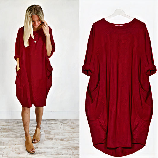 Elegant summer dress with tummy cover, offering a flattering fit and chic style for confident and comfortable wear.