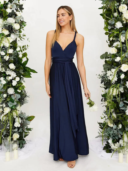 Fashionable Infinity Bridesmaid Dress, multi-way style, perfect for summer weddings.






