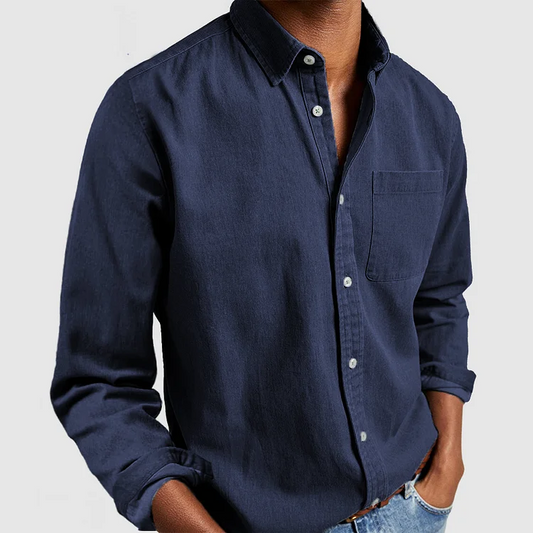 Men's casual shirt made from breathable fabric, ideal for summer days and versatile enough for various occasions.






