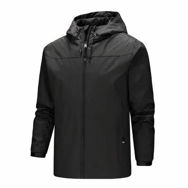 Windproof summer jacket for men, lightweight and stylish, perfect for outdoor activities and warm weather.