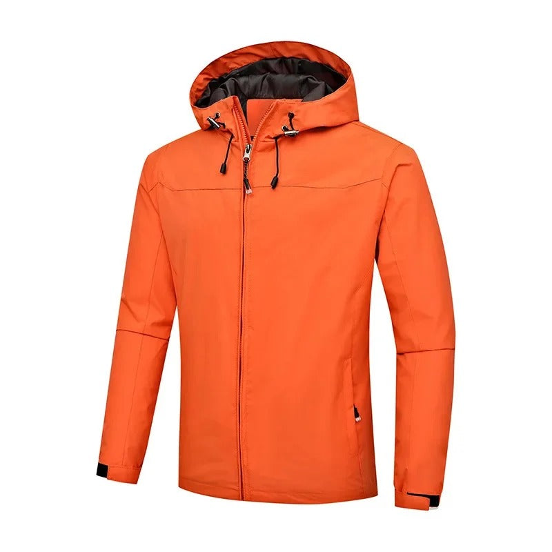 Windproof summer jacket for men, lightweight and stylish, perfect for outdoor activities and warm weather.