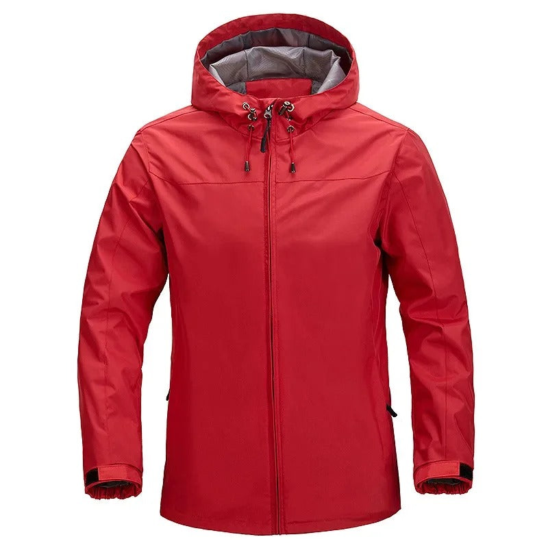 Windproof summer jacket for men, lightweight and stylish, perfect for outdoor activities and warm weather.