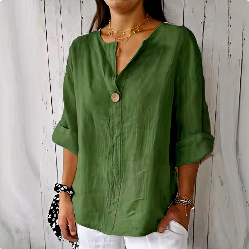 Women's casual cotton shirt offering a breathable, comfortable fit, perfect for summer days and casual outings.