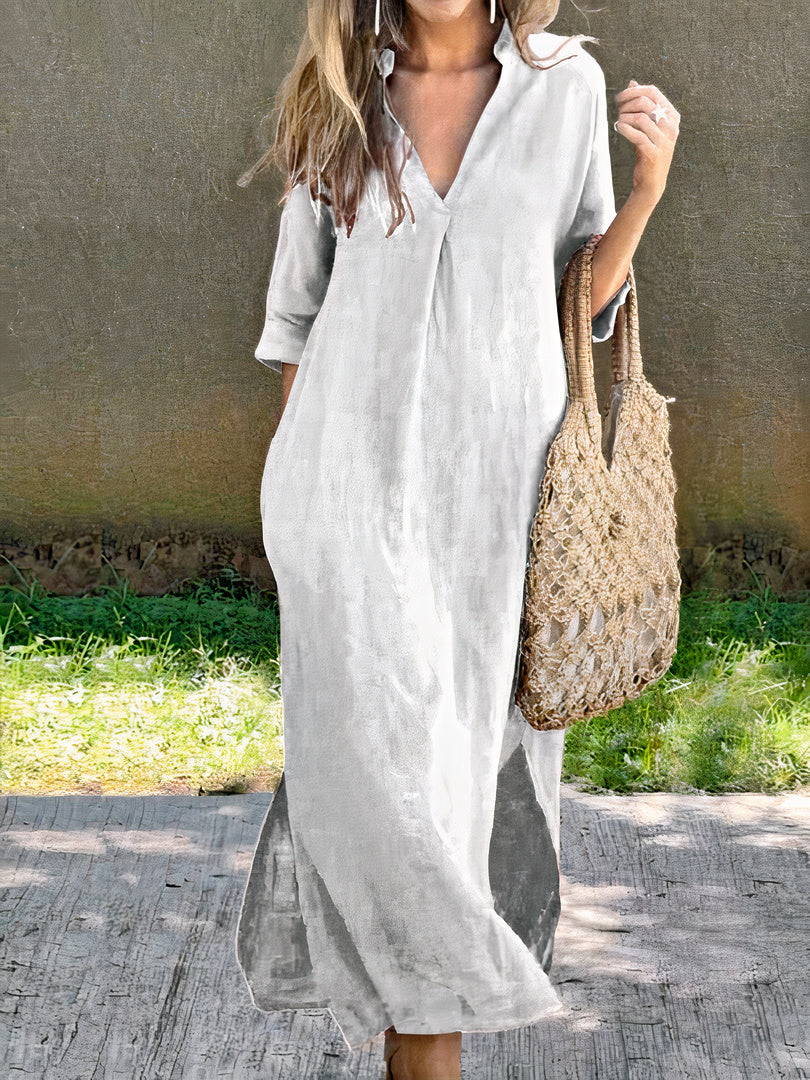 Women's casual maxi dress with a relaxed fit, perfect for comfortable and stylish all-day wear.






