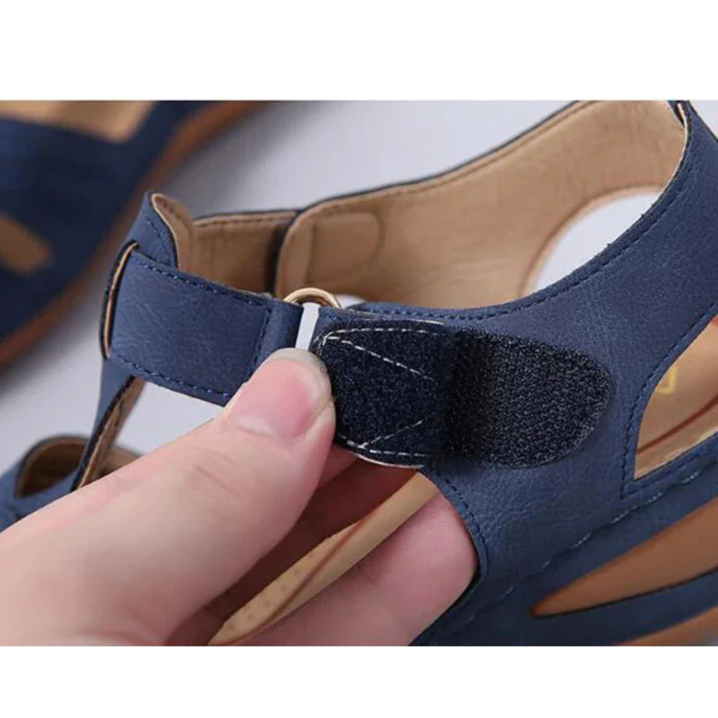 Women's comfortable orthopedic sandal with ergonomic design and adjustable straps, perfect for summer days.






