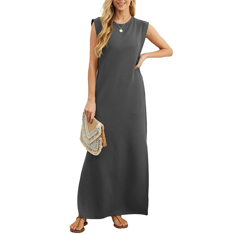 Women's comfortable summer dress made with lightweight and breathable fabric, designed for ultimate comfort and a flattering fit.