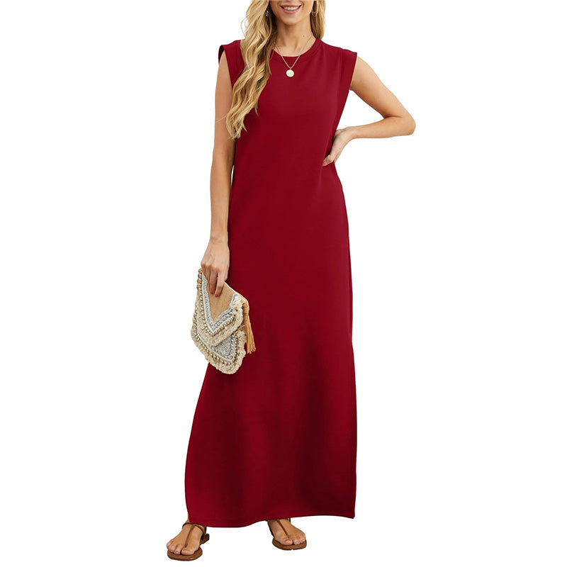 Women's comfortable summer dress made with lightweight and breathable fabric, designed for ultimate comfort and a flattering fit.