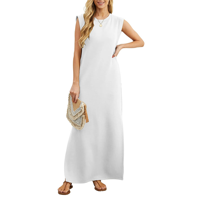 Women's comfortable summer dress made with lightweight and breathable fabric, designed for ultimate comfort and a flattering fit.