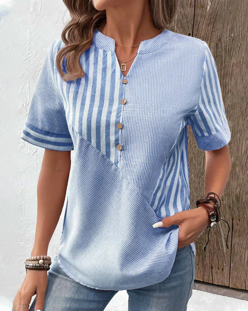  Women's Comfy Summer Blouse, lightweight and perfect for staying cool on warm summer days.