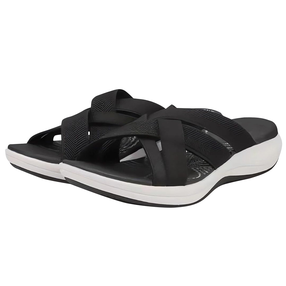 Comfortable and stylish flexible sandals for women, perfect for summer outings.






