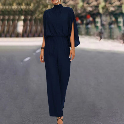 Women's stylish jumpsuit with a flattering silhouette, perfect for summer days and versatile styling options.